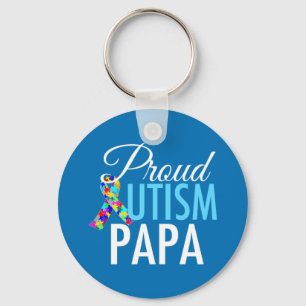 Proud Autism Papa Schlüsselanhänger