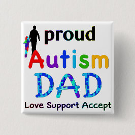 Proud Autism Vater Button