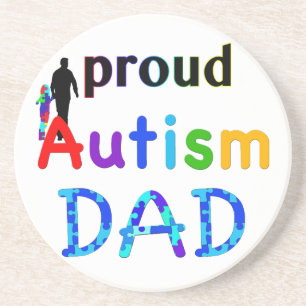 Proud Autism Vater Getränkeuntersetzer