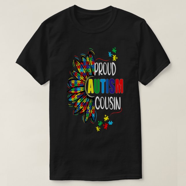 Proud Autismus Cousin 1 T-Shirt (Design vorne)