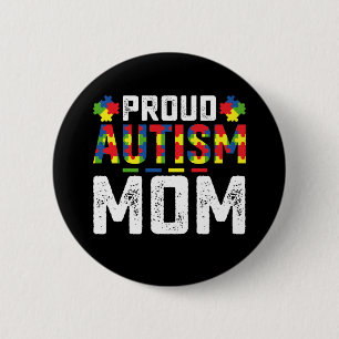 Proud Autismus Mama Bewusstsein Autistische Famili Button