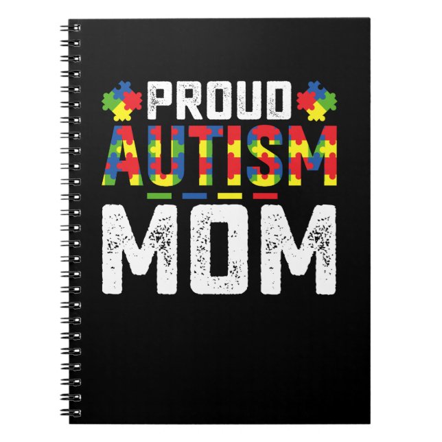 Proud Autismus Mama Bewusstsein Autistische Famili Notizblock (Vorderseite)