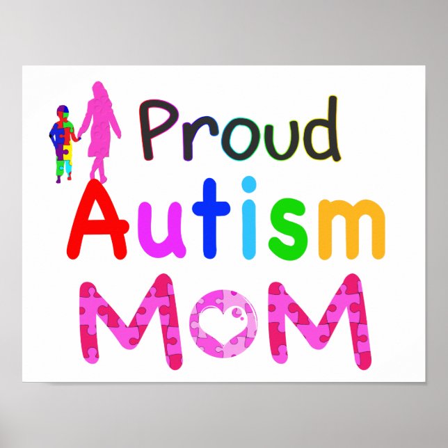 Proud-Autismus-Mama Poster (Vorne)