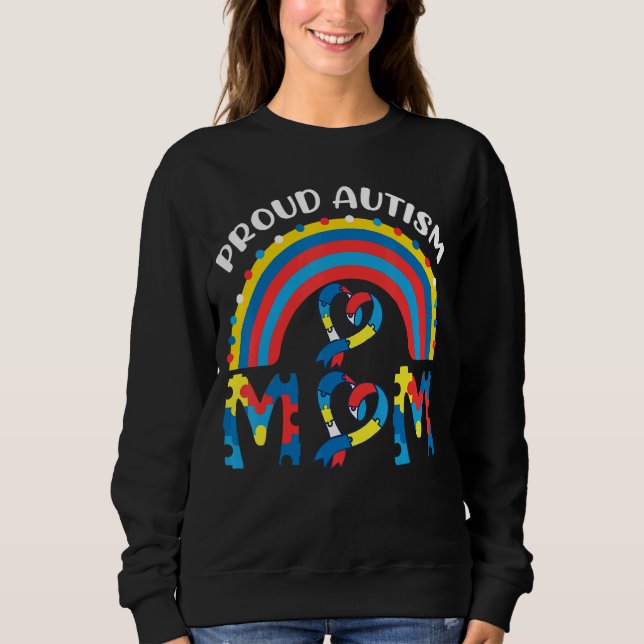 Proud-Autismus-Mama Sweatshirt (Vorderseite)