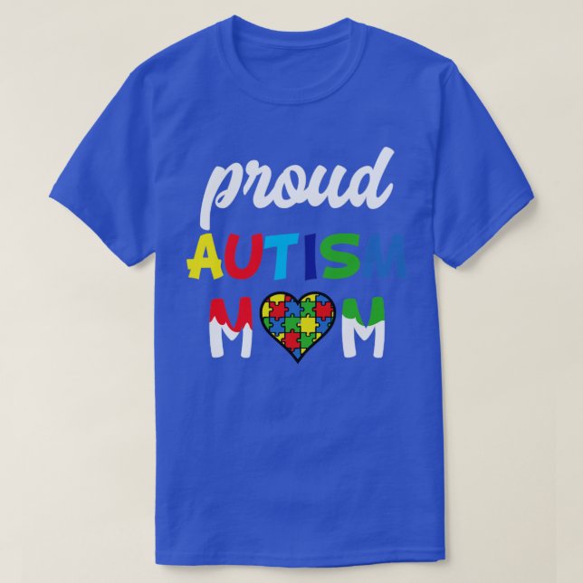 Proud-Autismus-Mama T-Shirt (Design vorne)