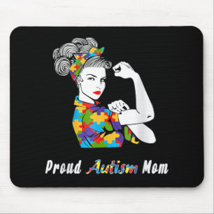 Proud Autismus Mama Welt Autismus Aufklärung Tag M Mousepad