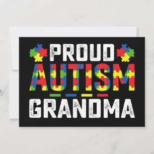Proud Autismus Oma Awareness Autistic Familie Einladung