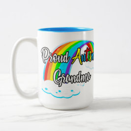 Proud Autismus Oma-Rätsel Zweifarbige Tasse