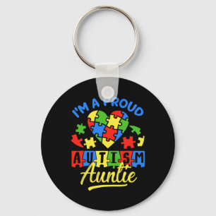 Proud Autismus Tante Awareness Aunt Tante Autistic Schlüsselanhänger