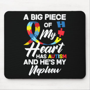 Proud Autismus Tante Onkel Autistic Nephew Autism Mousepad