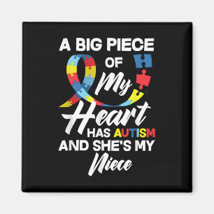 Proud Autismus Tante _ Onkel Autistic Niece Autism Magnet