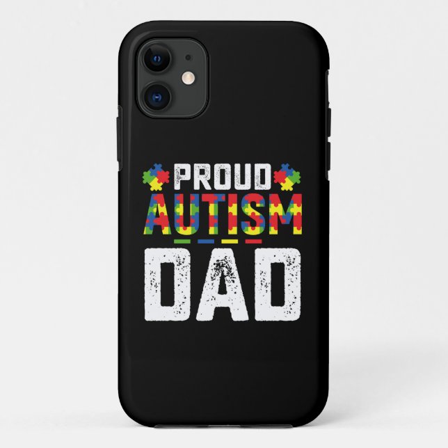 Proud Autismus Vater Awareness Autistic Family Case-Mate iPhone Hülle (Rückseite)