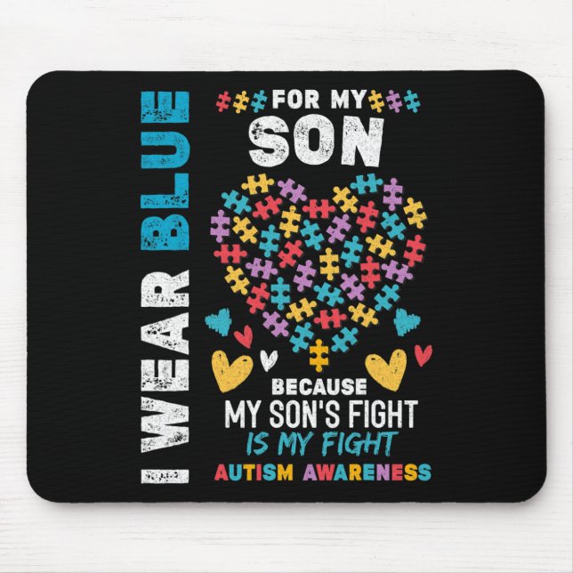 Proud Autistic Vater Mousepad (Vorne)