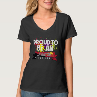 Proud aviator citizen Profession career worker wor T-Shirt