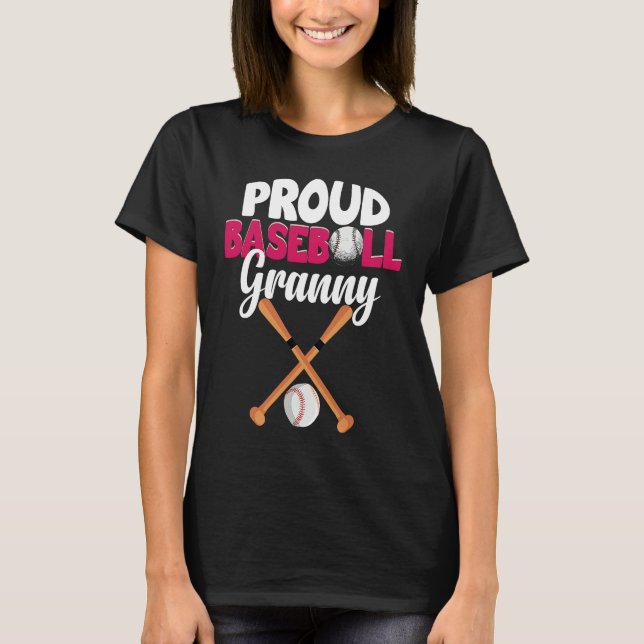 proud baseball granny  for grandma or grandmother T-Shirt (Vorderseite)