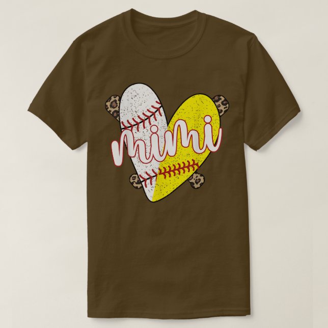 Proud Baseball Softball Mimi Oma T - Shirt (Design vorne)