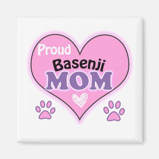 Proud Basenji Mom Magnet (Vorne)