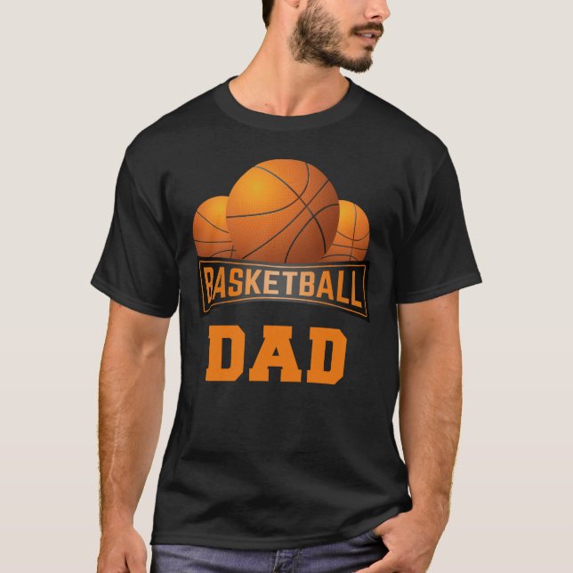 Proud Basketball Vater Team Kinder Sport Eltern T-Shirt (Vorderseite)