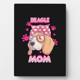 Proud Beagle Dog Mom Fotoplatte