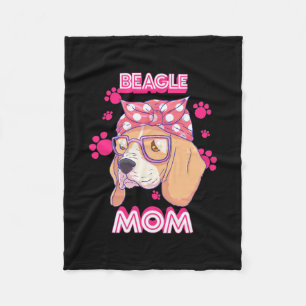 Proud Beagle Hund Mama Fleecedecke