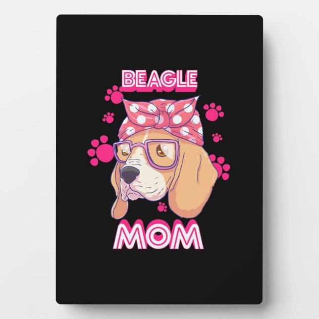 Proud Beagle Hund Mama Fotoplatte (Vorderseite)
