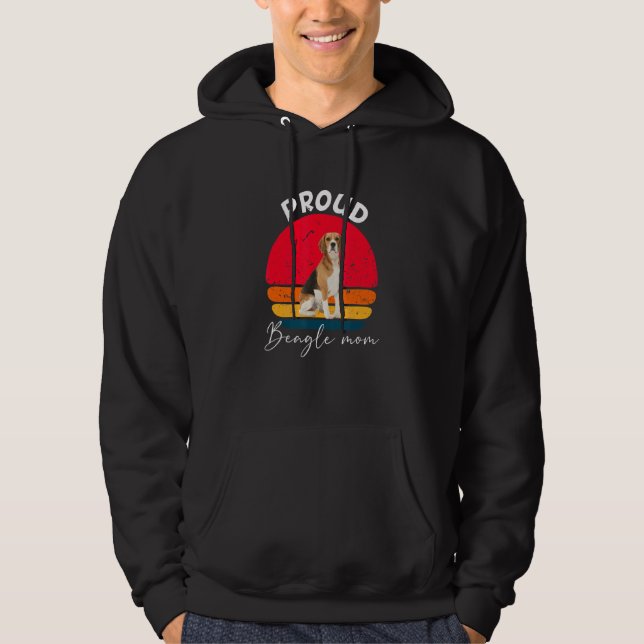 Proud Beagle Hund Mama Hoodie (Vorderseite)