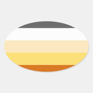 Proud Bear Ovaler Aufkleber