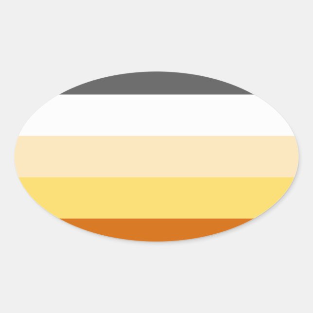 Proud Bear Ovaler Aufkleber (Vorderseite)