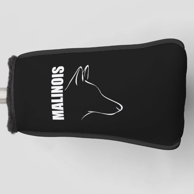 Proud Belgisches Malinois Profilhund TEE Shirt Golf Headcover (Vorderseite)