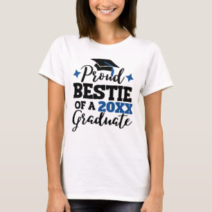Proud Bestie eines 2022-Absolventen schwarzen blau T-Shirt
