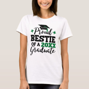Proud Bestie eines 2022-Absolventen schwarzen grün T-Shirt