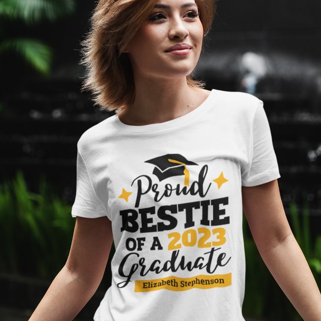 Proud Bestie von einem 2023 Absolvent besten Freun T-Shirt (Von Creator hochgeladen)