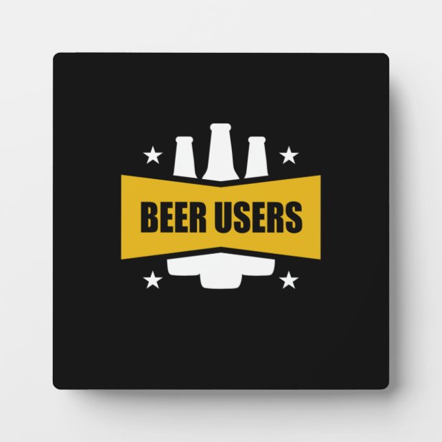 Proud-Biernutzer Fotoplatte (Vorderseite)