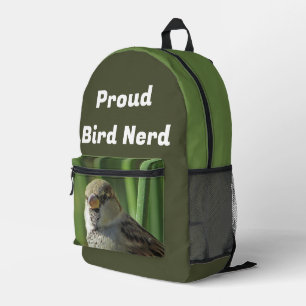 Proud Bird Nerd Sparrow Animal Birdwatcher Bedruckter Rucksack
