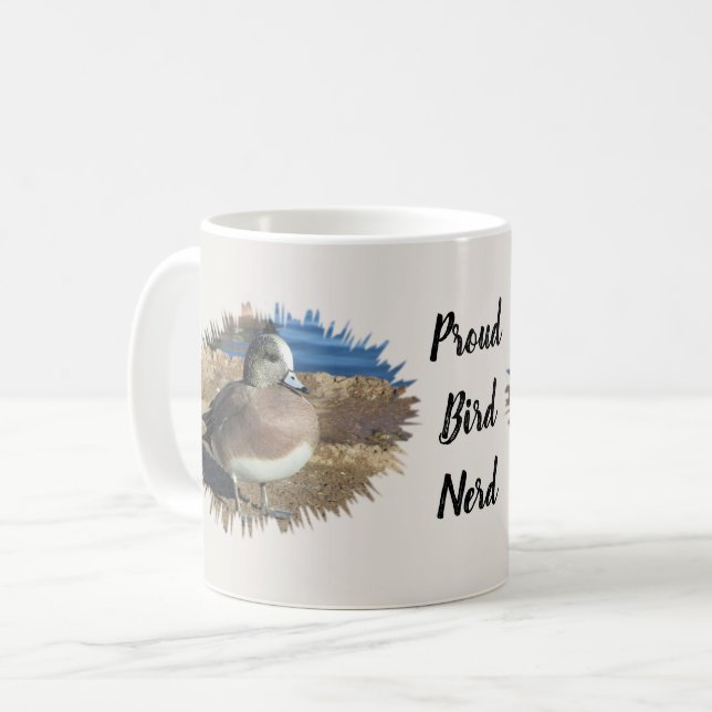 Proud Bird Nerd Wild Duck Birdwatcher Vogelbeobach Kaffeetasse (Vorderseite Links)