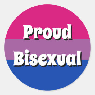 Proud Bisexual Flag Stickers