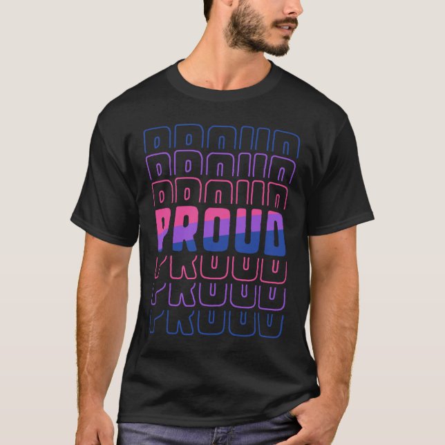 Proud Bisexual LGBT Pride Monat T-Shirt (Vorderseite)