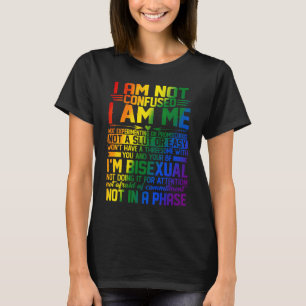 Proud Bisexual Quotes Ich bin nicht verwechselt Bi T-Shirt