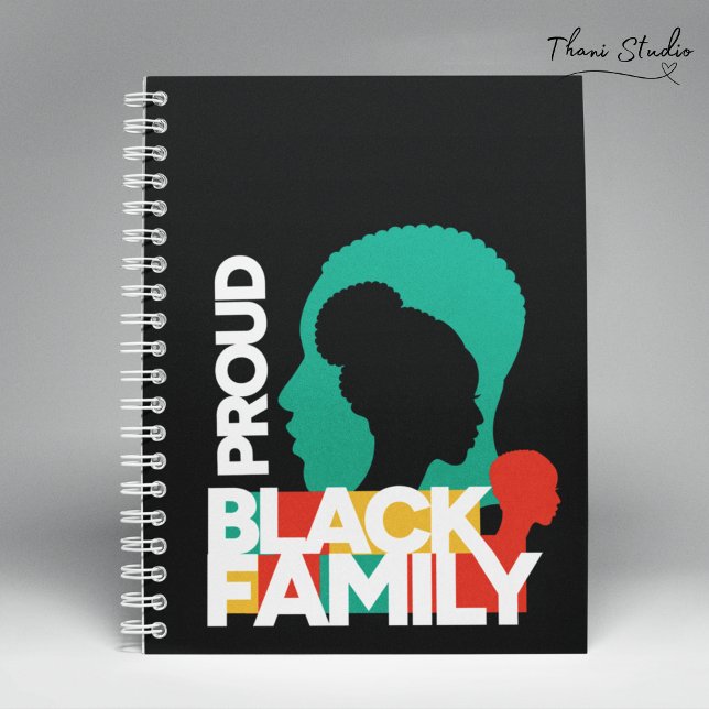 Proud Black Family Black History Montag Notizbuch (Von Creator hochgeladen)