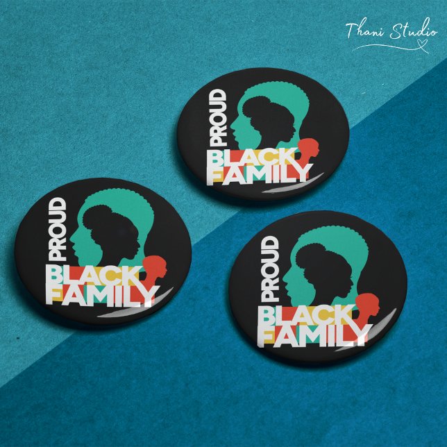 Proud Black Family Black History Month  Button (Von Creator hochgeladen)