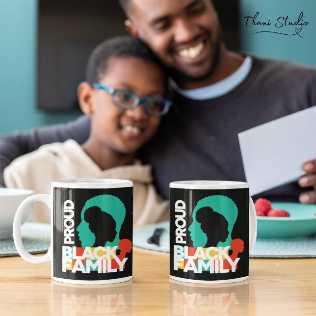 Proud Black Family Black History Month  Kaffeetasse (Von Creator hochgeladen)