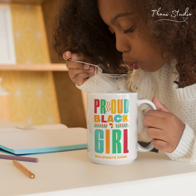 Proud Black Girl Black History Mont Family Kaffeetasse (Von Creator hochgeladen)