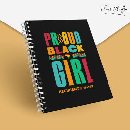 Proud Black Girl Black History Mont Family Notizbuch