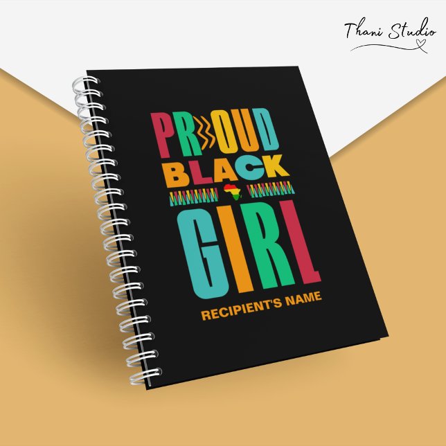 Proud Black Girl Black History Mont Family Notizbuch (Von Creator hochgeladen)