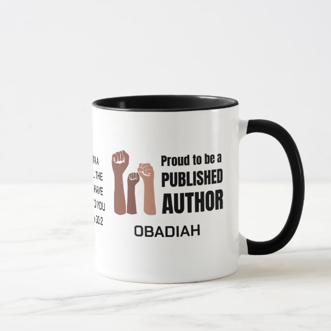 PROUD BLACK PUBLISHEFD AUTHOR Melanin Christlich Tasse (Rechts)