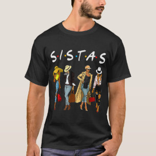 Proud Black Sistas Königin Melanin Afro African Am T-Shirt