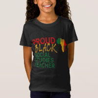 Proud Black Social Studies Lehrer nach amerikanisc