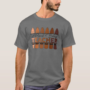 Proud Black Teacher Black History Monatslehrer T-Shirt