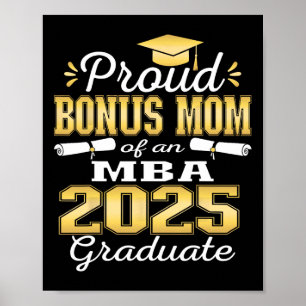 Proud Bonus Mama von Cl von 2025 m Grad Grad Fami Poster