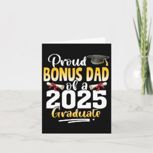Proud-Bonus-Vater eines Cl von 2025 Hochschulabsol Karte